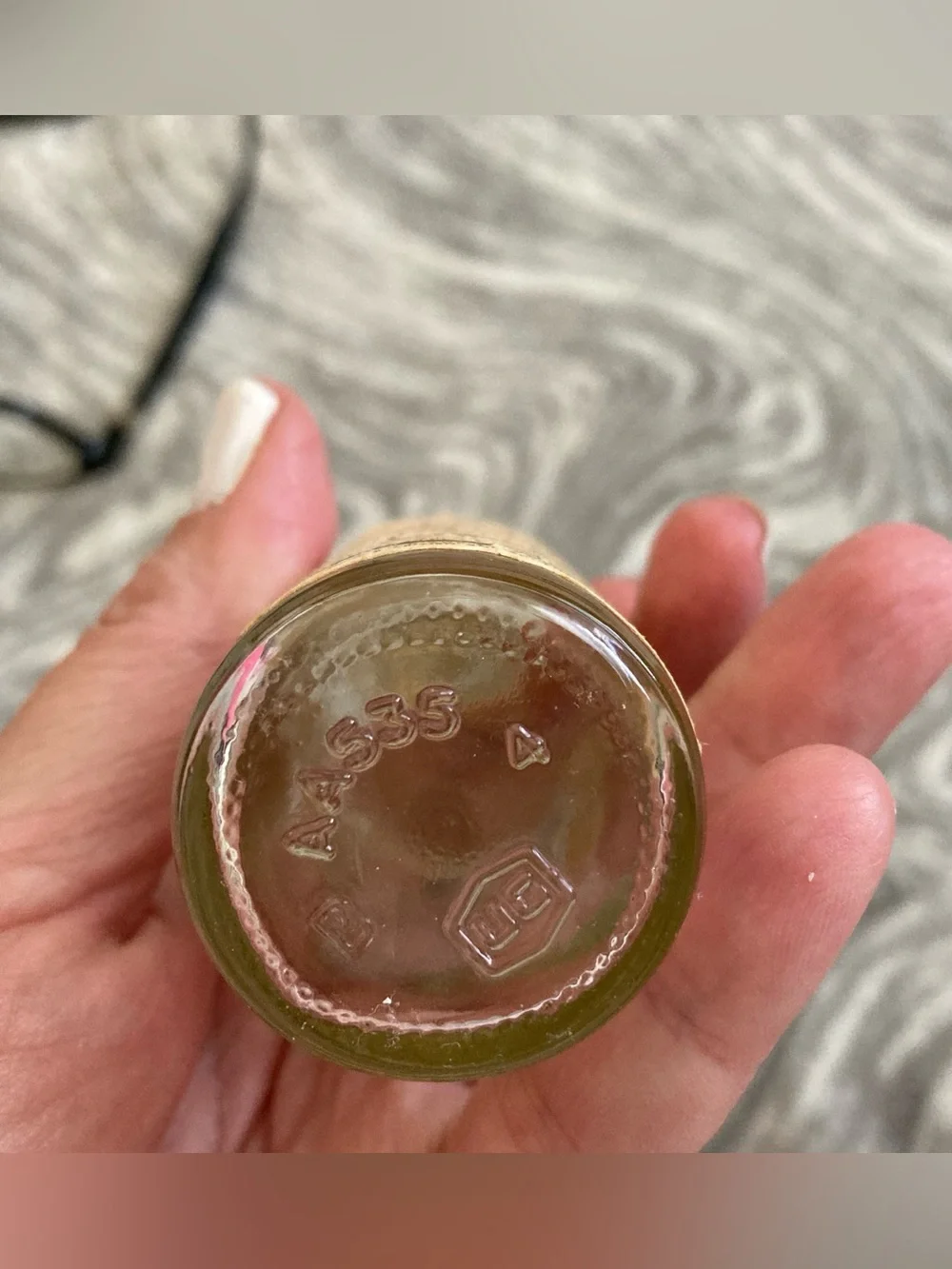 White Label Dewars Miniature Blended Scotch Whisky Bottle - EMPTY